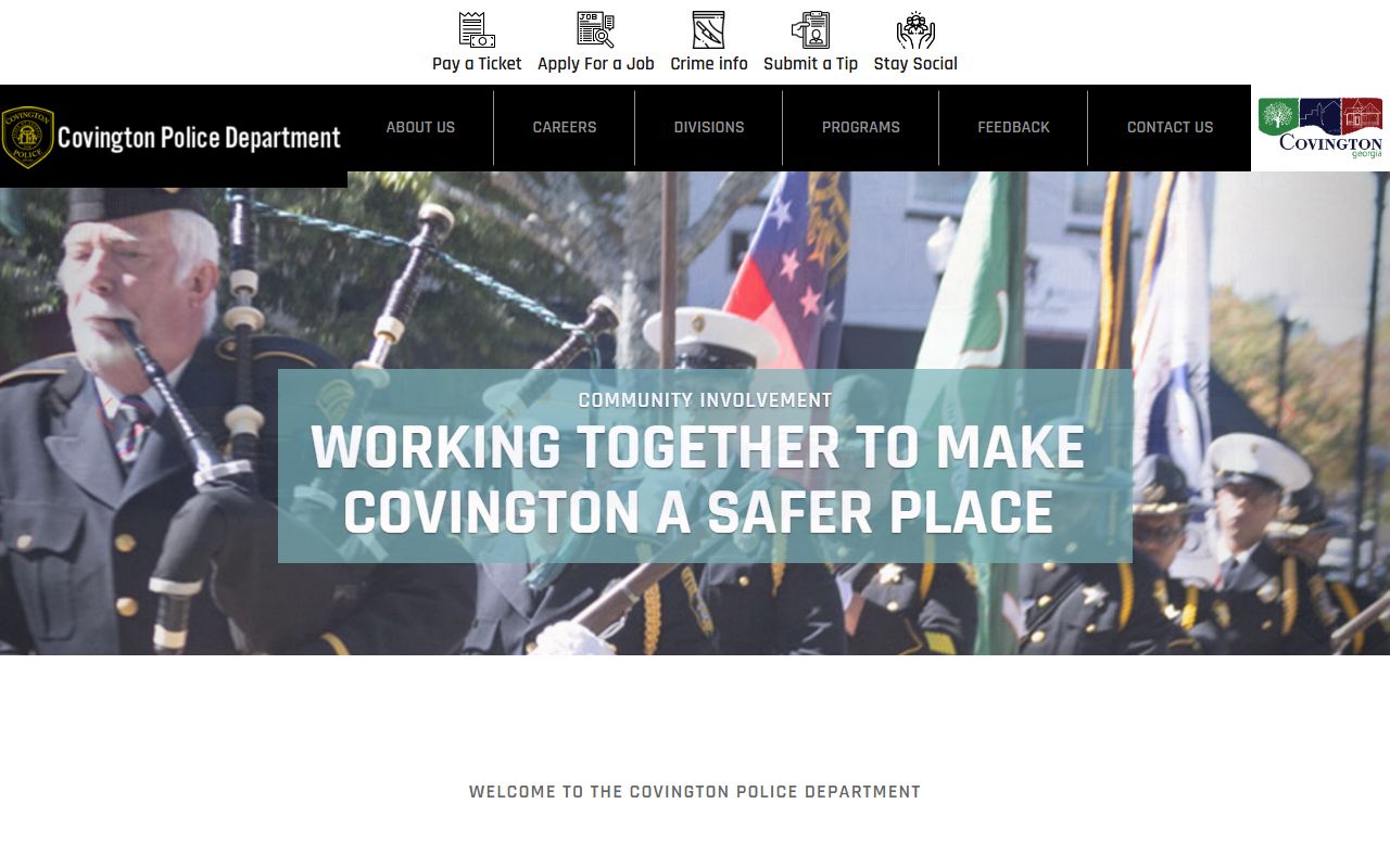 Covington Police Department resources for Covington Released Inmates