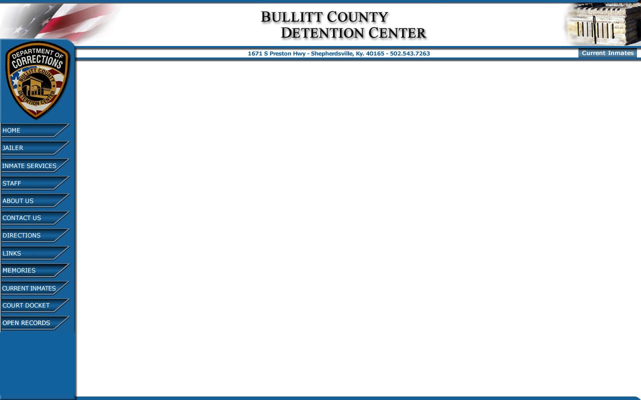Bullitt County Kentucky Released Inmates search and records