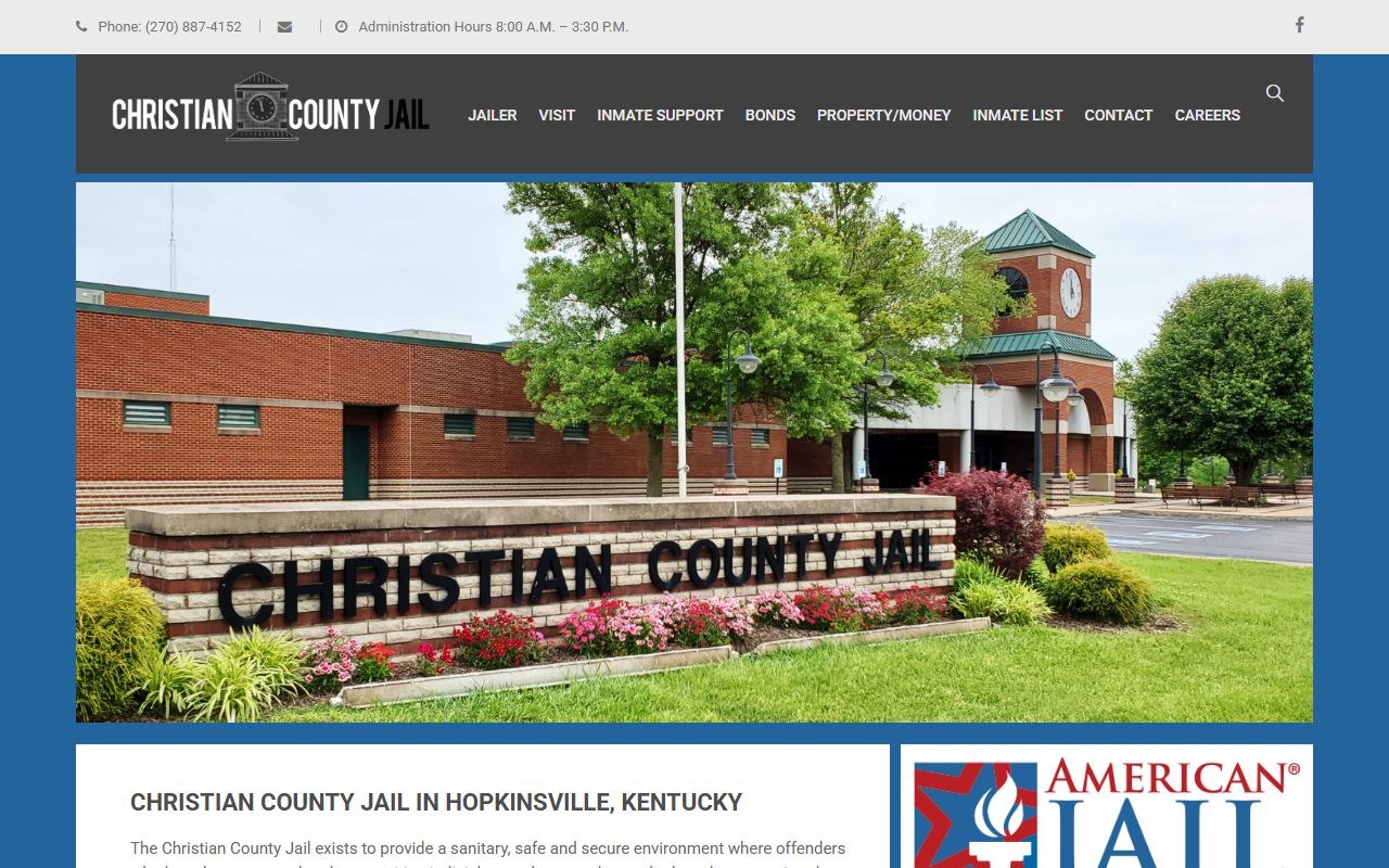 Christian County Kentucky Released Inmates search and records