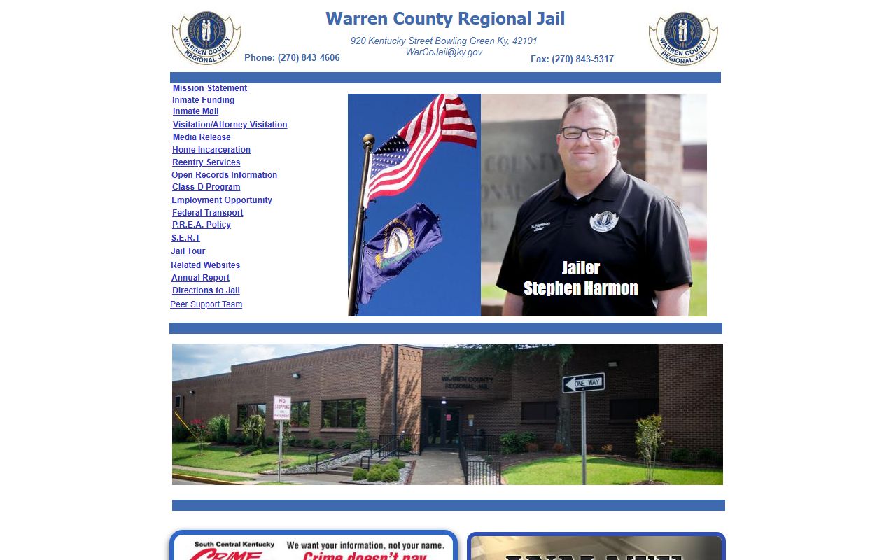 Warren County Kentucky Released Inmates search and records